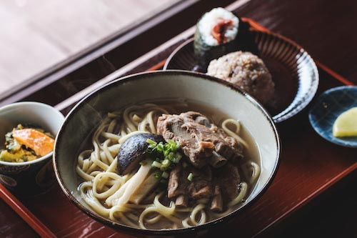 ソーキそばセット